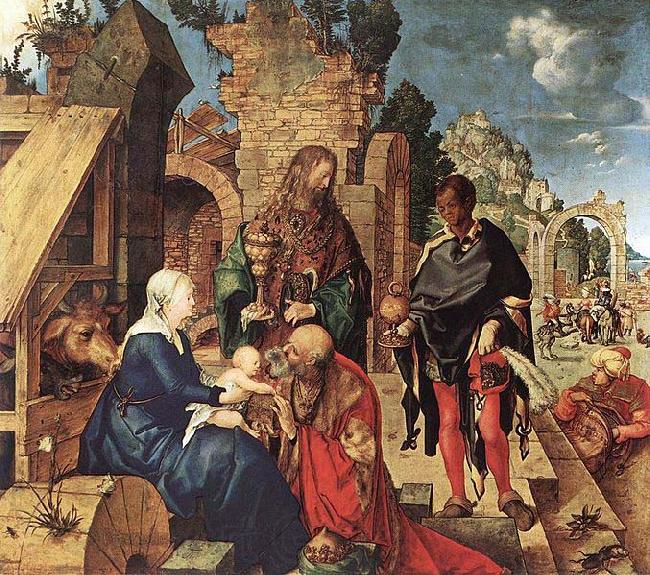 Albrecht Durer The Adoration of the Magi Norge oil painting art